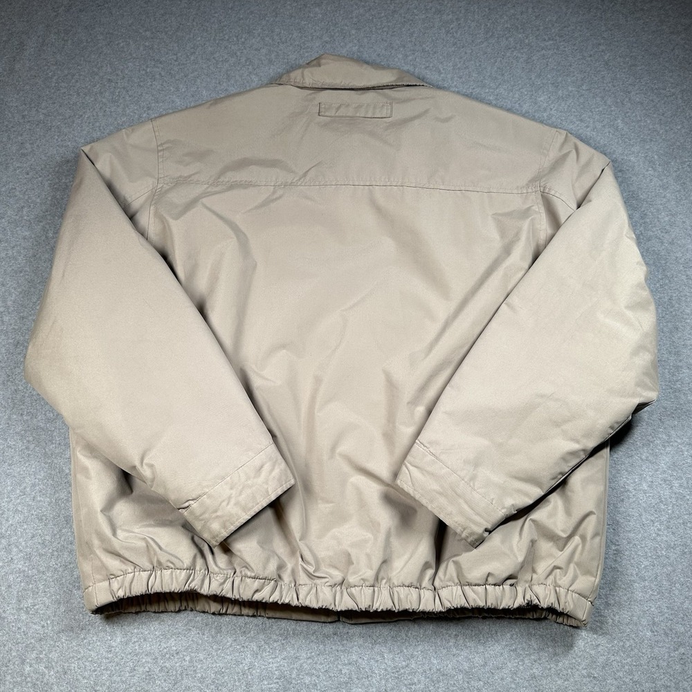 US Polo Assn Khaki‎ Harrington Jacket Mens XXL Full Zip Lined Golf Embroidered - Picture 4 of 7